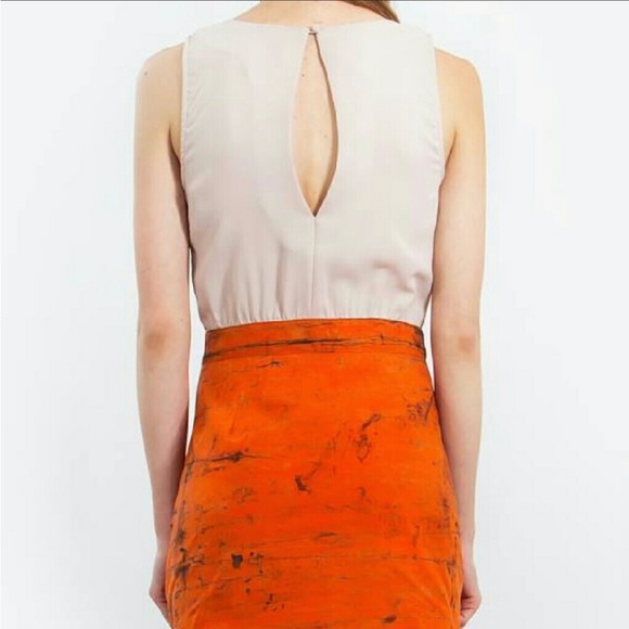 Sugarlips Orange Crinkle Dress - Picture 3 of 11